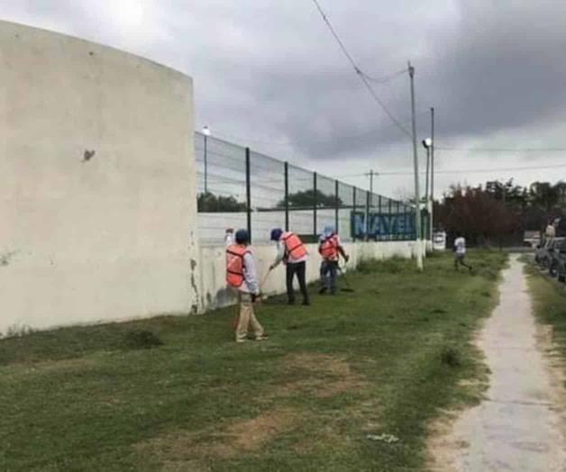 Limpian campos tras su abandono