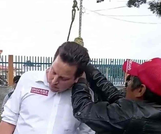 Tzotziles le ponen la soga a candidato por no cumplir Tzotziles le ponen la soga a candidato por no cumplir