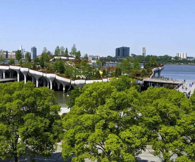Parque flotante sobre el río Hudson, nuevo atractivo de NY