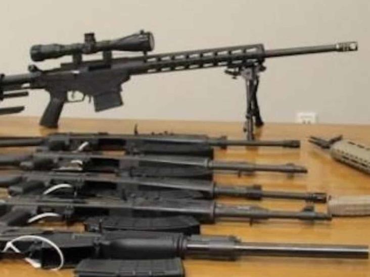 Decomisan ocho rifles semiautomáticos Decomisan ocho rifles semiautomáticos