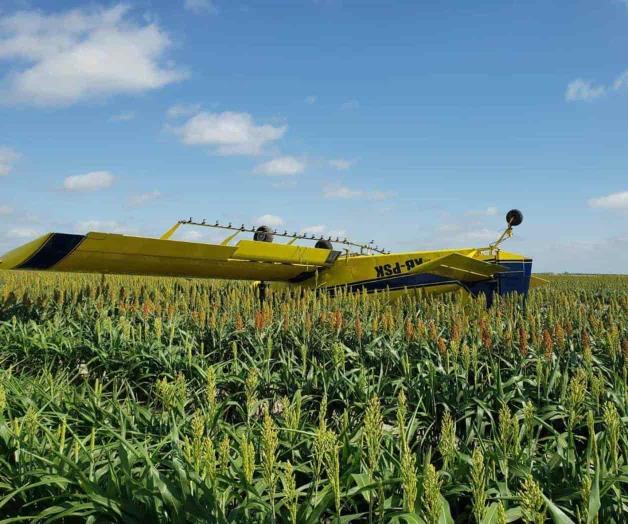 Sufre accidente avioneta fumigadora Sufre accidente avioneta fumigadora
