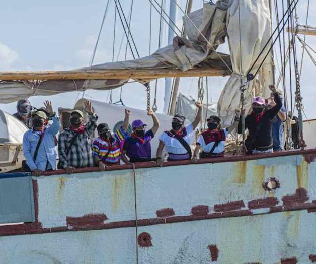 Arriba a Europa comitiva EZLN