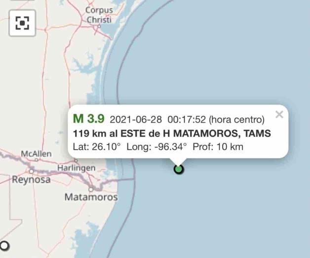 Tiembla en Matamoros