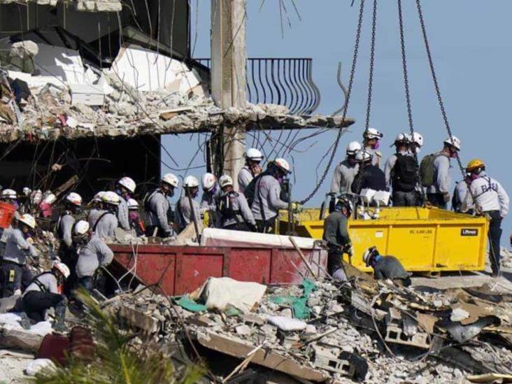 Rescatistas en Miami detectan huecos, no pierden esperanza Rescatistas en Miami detectan huecos, no pierden esperanza