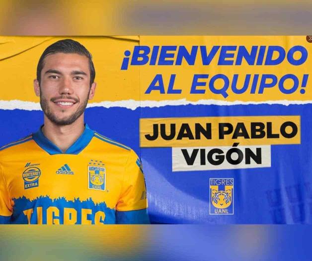 Juan Pablo Vigón es nuevo jugador de Tigres Juan Pablo Vigón es nuevo jugador de Tigres