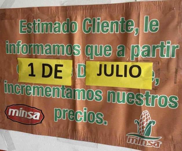 Sube costo de tortilla Sube costo de tortilla