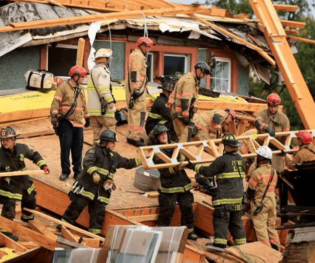 Se registra derrumbe de edificio en Washington; hay varios heridos Se registra derrumbe de edificio en Washington; hay varios heridos