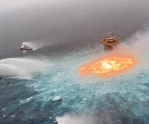 Registran incendio en plataforma de Pemex Registran incendio en plataforma de Pemex