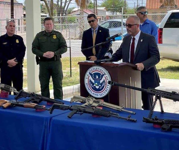 Frena EU flujo ilegal de armas a México Frena EU flujo ilegal de armas a México