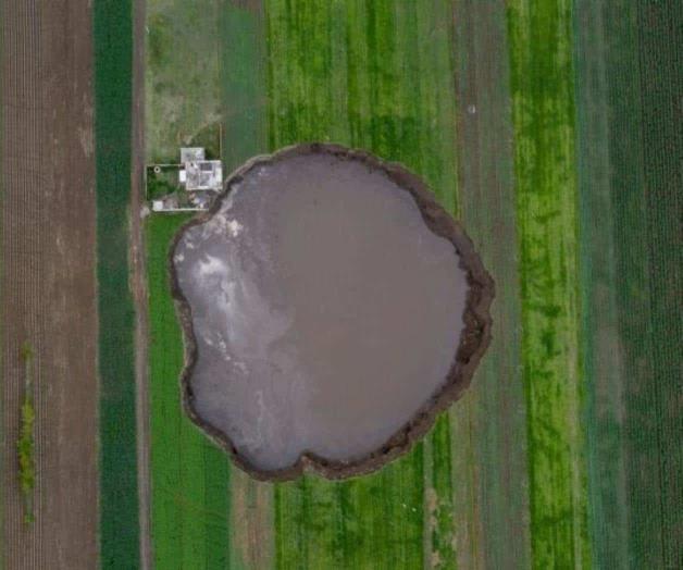 Afirma Conagua que socavón se formó por disolución de rocas Afirma Conagua que socavón se formó por disolución de rocas