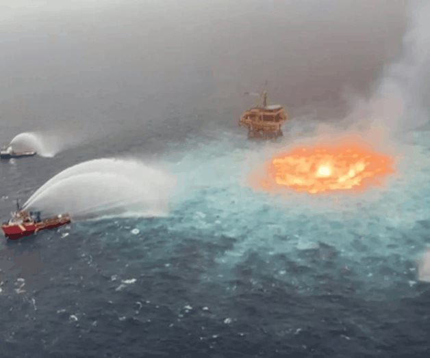 AMLO promete reparación de daños por incendio en gasoducto AMLO promete reparación de daños por incendio en gasoducto