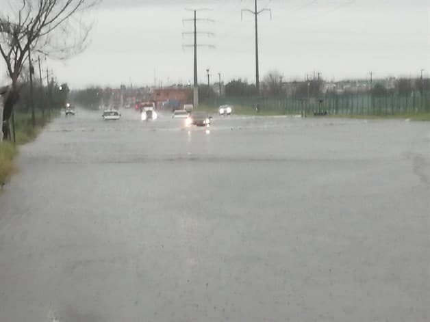 Inundado el acceso a Jarachina Sur