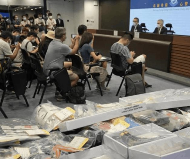 Nueve detenidos por supuesta trama de bombas en Hong Kong Nueve detenidos por supuesta trama de bombas en Hong Kong