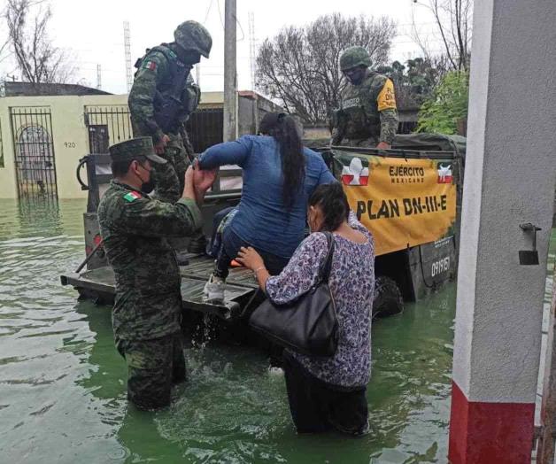 Frontera bajo el agua; descarta PC declarar zona de desastre Frontera bajo el agua; descarta PC declarar zona de desastre