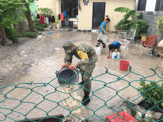 Inundadas 50 colonias