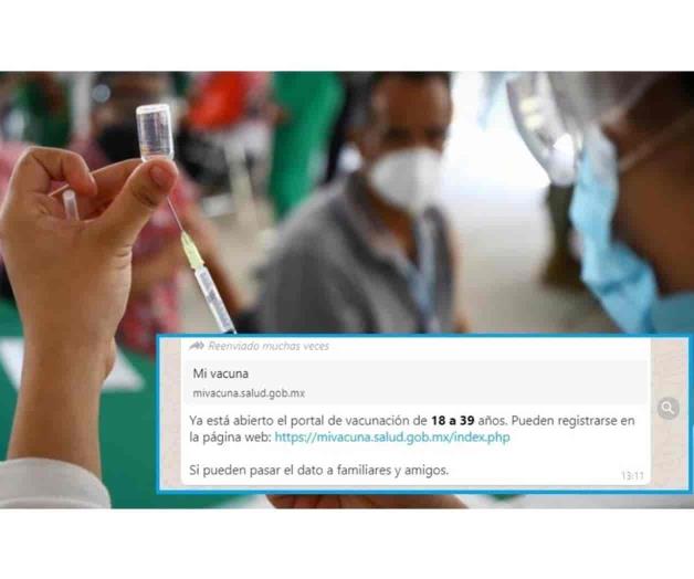 Invitan a jóvenes 19-39 registrarse para vacuna Invitan a jóvenes 19-39 registrarse para vacuna
