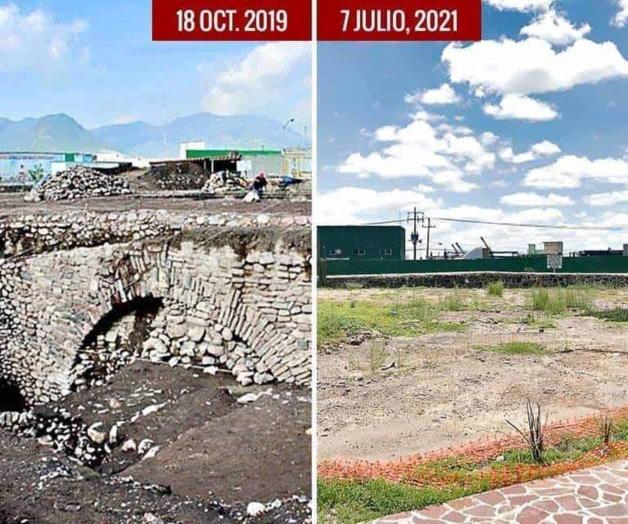 Entierran hallazgo arqueológico en Ecatepec Entierran hallazgo arqueológico en Ecatepec