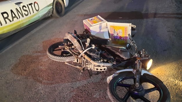 Resulta repartidor lesionado en accidente vial Resulta repartidor lesionado en accidente vial