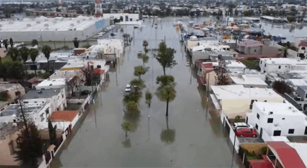 Solicitan declarar zona de desastre por lluvias en Matamoros
