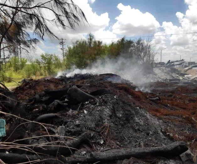 Incendian tiradero de basura Incendian tiradero de basura