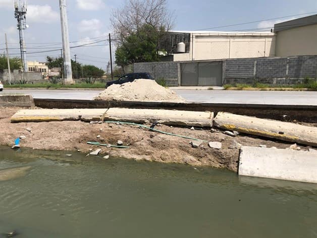 Tras inundación, reparan el dren de ‘Las Mujeres’