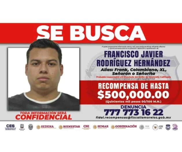 Ofrecen hasta 500 mil pesos de recompensa por El Señorón en Morelos