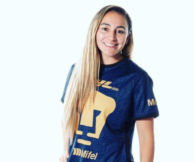 Presume Dinora la nueva piel de Pumas Femenil Presume Dinora la nueva piel de Pumas Femenil