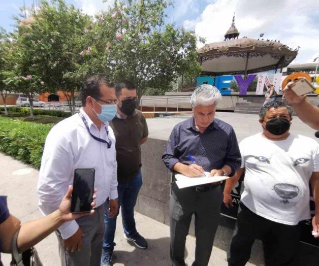 Notifican en Reynosa citatorio a senador suplente de Morena