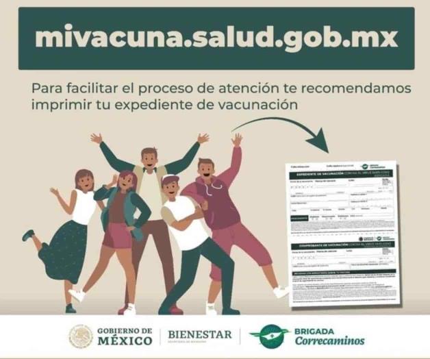 Piden llevar forma impresa para segunda dosis de vacuna Piden llevar forma impresa para segunda dosis de vacuna