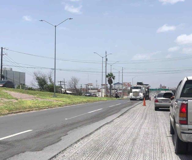 Comienza repavimentación frente al Polideportivo Comienza repavimentación frente al Polideportivo