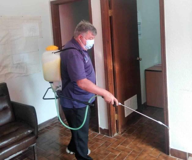 Previenen Covid con sanitización Previenen Covid con sanitización