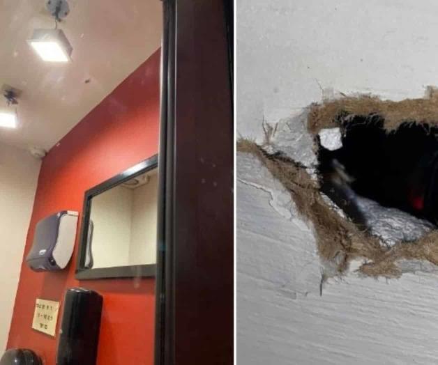Exhiben cámaras ocultas en el baño de mujeres del bar Shannons en Zacatecas Exhiben cámaras ocultas en el baño de mujeres del bar Shannons en Zacatecas