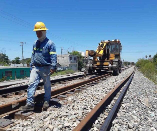 Rehabilitan vías hasta la estación Rehabilitan vías hasta la estación