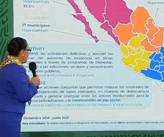 Dividen a México en 5 regiones para atender a los 50 municipios más violentos Dividen a México en 5 regiones para atender a los 50 municipios más violentos