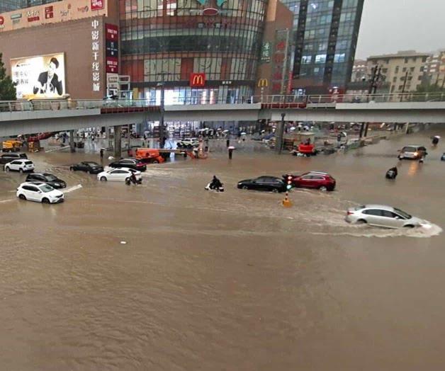 Provocan aguaceros inundaciones en China Provocan aguaceros inundaciones en China