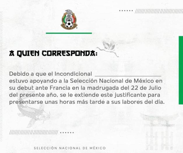 Emiten justificante en Twitter si te desvelaste para ver al Tri Emiten justificante en Twitter si te desvelaste para ver al Tri
