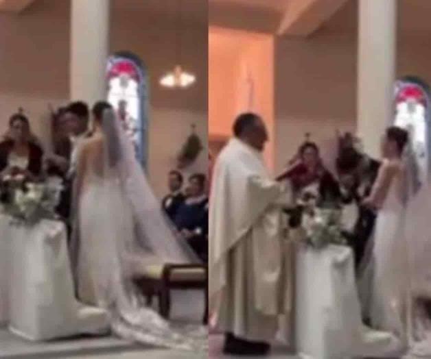 Se vuelve viral en TikTok por error en el altar Se vuelve viral en TikTok por error en el altar