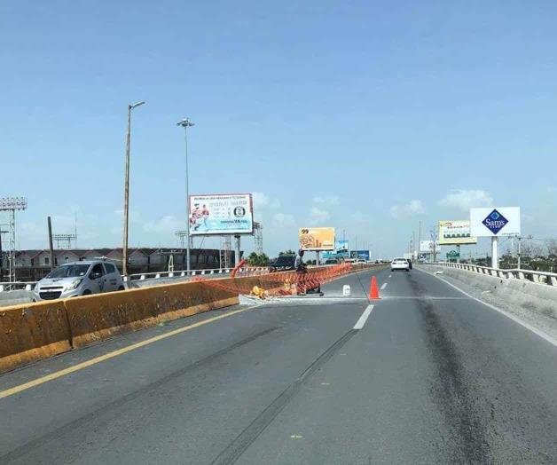 Realizan arreglos a puente Broncos Realizan arreglos a puente Broncos