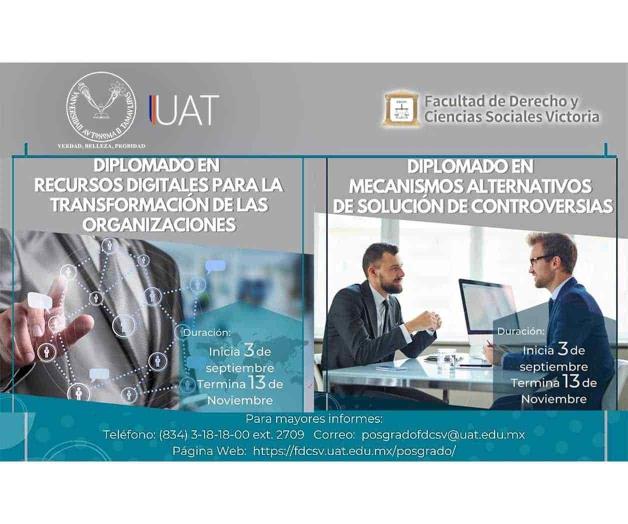 Oferta diplomados la Facultad de Derecho