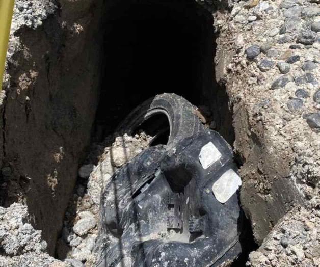 Se forma socavón Se forma socavón