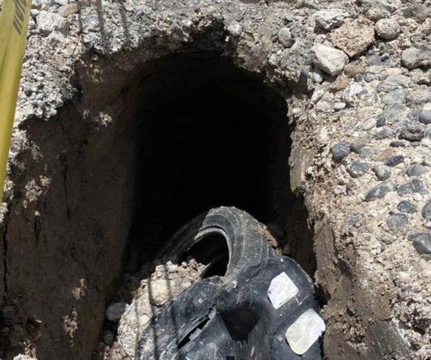 Se abre socavón en Río Bravo Se abre socavón en Río Bravo