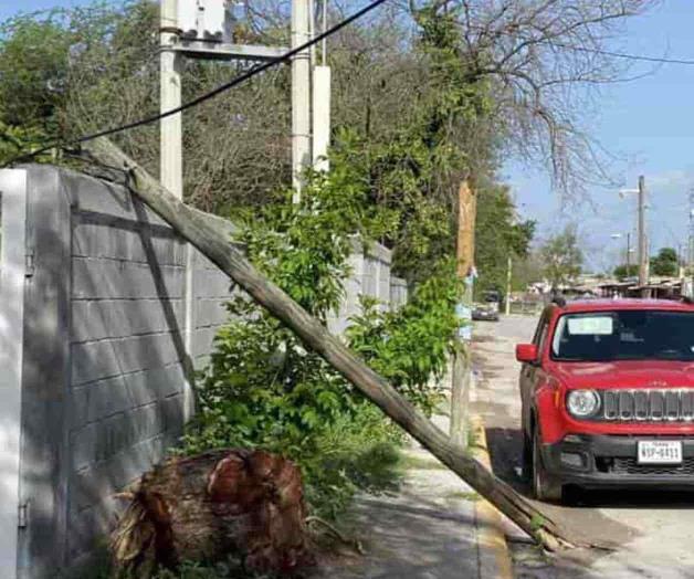 Obstruye poste paso peatonal