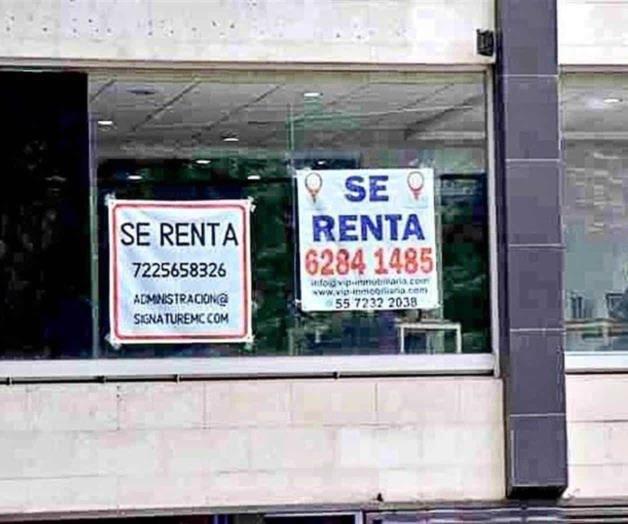 Registran récord oficinas vacías