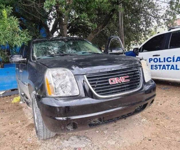 Escapan de policía pero abandonan camioneta con cargadores y cartuchos Escapan de policía pero abandonan camioneta con cargadores y cartuchos