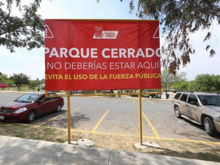 Cierra Nuevo Laredo sus parques y plazas Cierra Nuevo Laredo sus parques y plazas