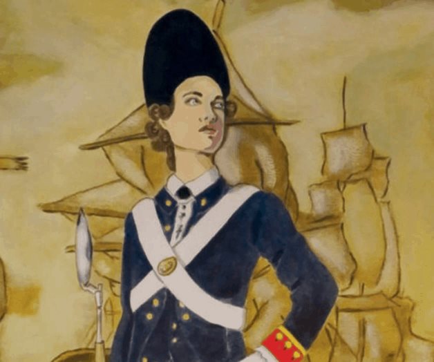 Una mujer entre las tropas de Carlos IV
