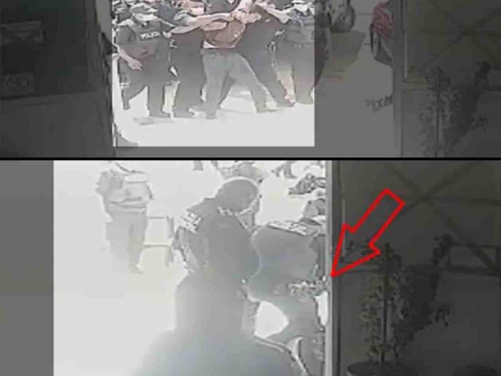 Exhiben a policías que sometieron a un joven Exhiben a policías que sometieron a un joven