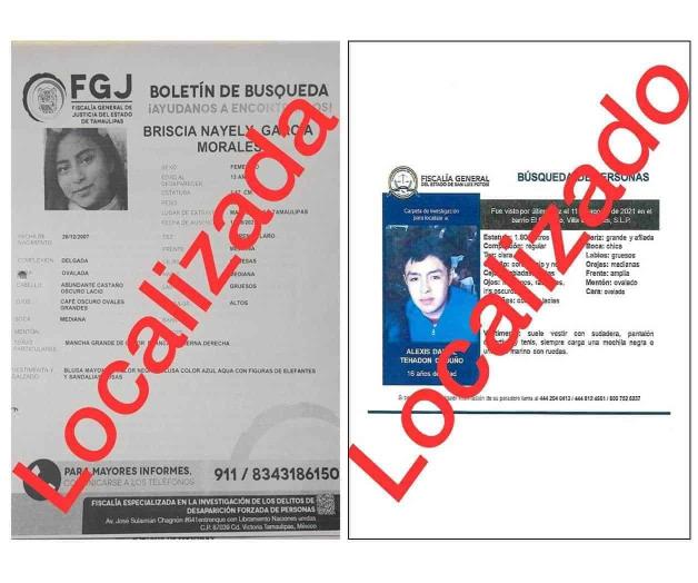 Localizan en Matamoros a menores extraviados