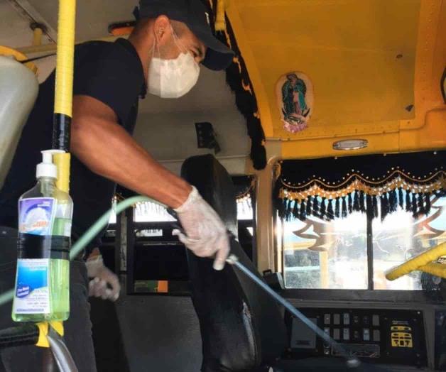 Redoblan trasporte acciones de sanitización