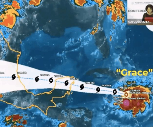 Emiten Alerta Verde en Quintana Roo por tormenta tropical “Grace”